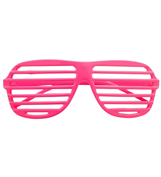 Gafas de obturador rosa fluorescente