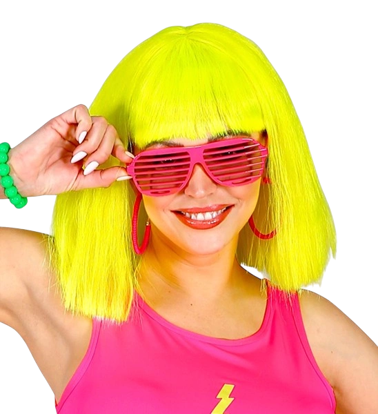 Gafas de obturador rosa fluorescente
