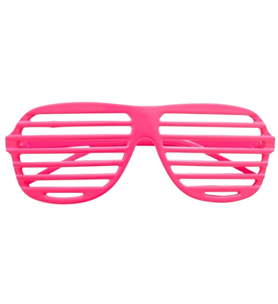 Gafas de obturador rosa fluorescente