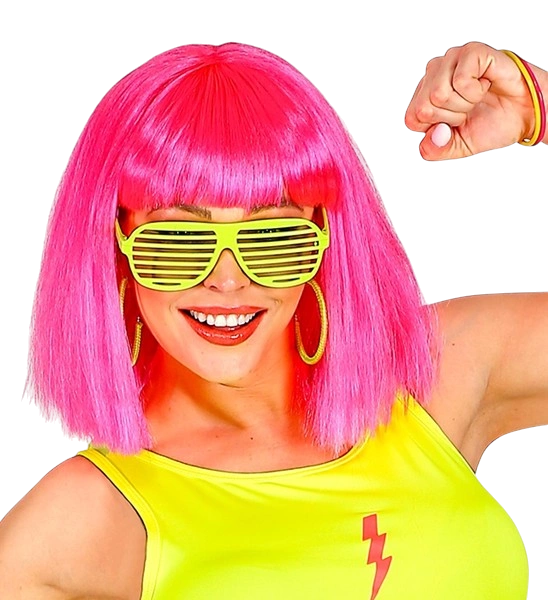 Gafas de obturador amarillo fluorescente