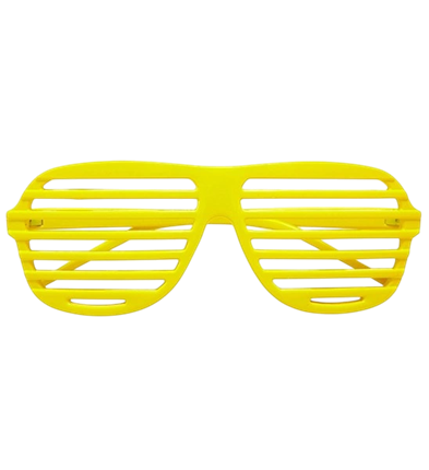 Gafas de obturador amarillo fluorescente
