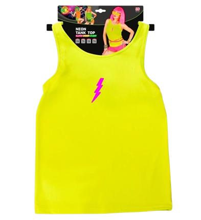 Camiseta de tirantes amarilla de mujer