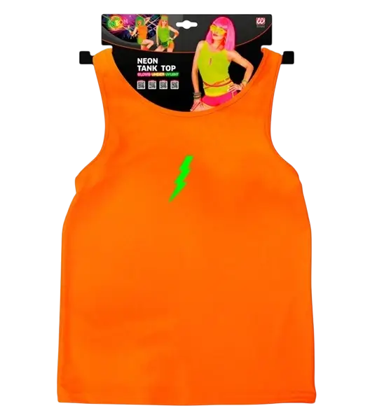 Camiseta de tirantes naranja para mujer