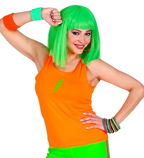 Camiseta de tirantes naranja para mujer