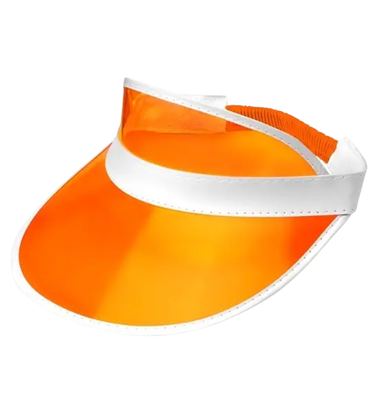 Gorra de visera naranja