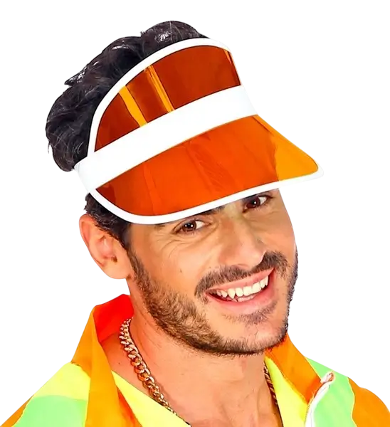Gorra de visera naranja