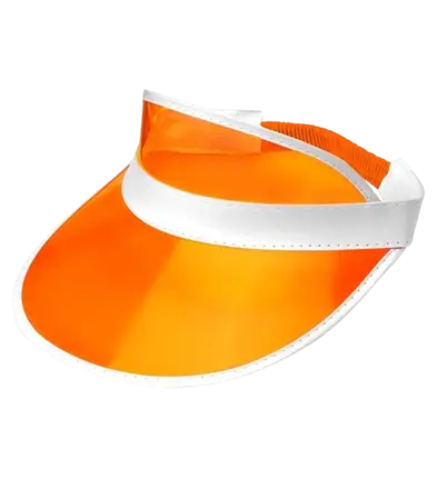 Gorra de visera naranja