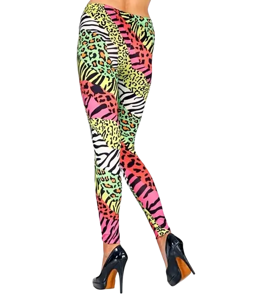 Leggings 80's animal print - S/M