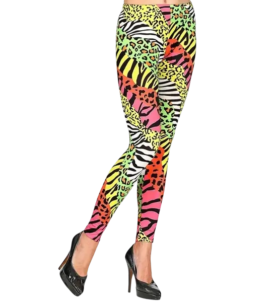 Leggings 80's animal print - L/XL
