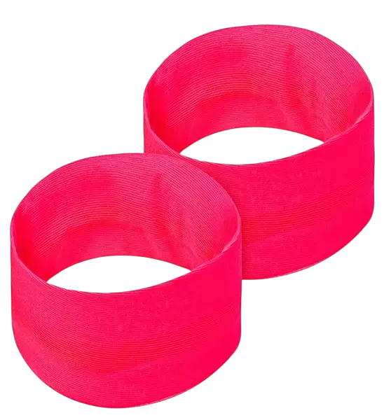 Par de puños rosa neón