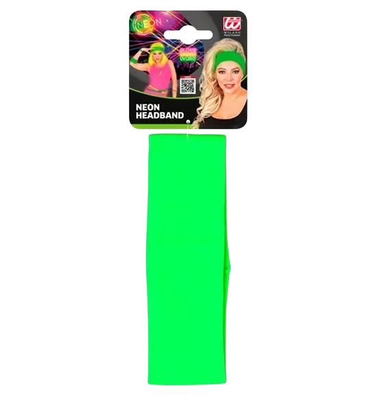 Diadema retro verde neón