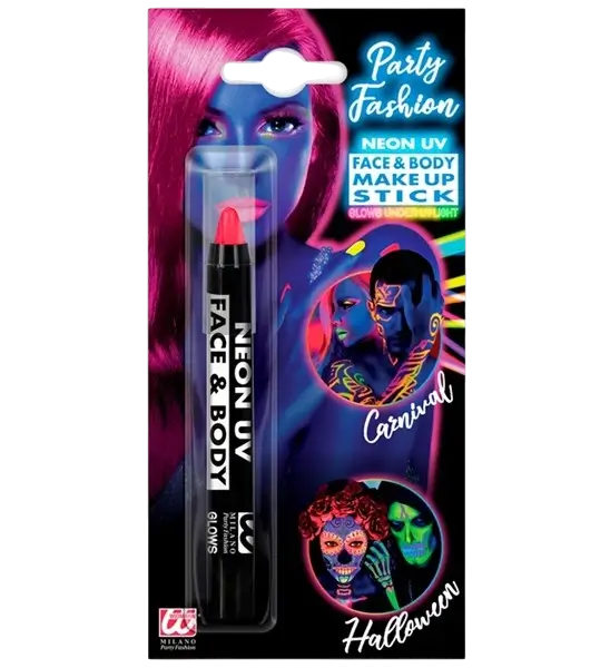 Lápiz de maquillaje rosa fluorescente