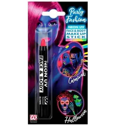 Lápiz de maquillaje rosa fluorescente