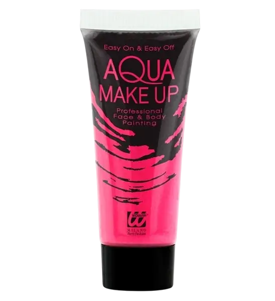 Tubo de maquillaje rosa fluorescente 30 ml