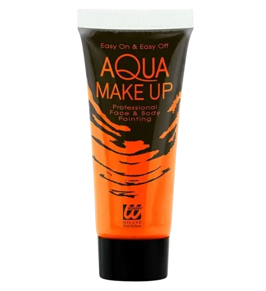 Tubo de maquillaje naranja fluorescente 30 ml