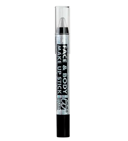 Lápiz facial y corporal con purpurina plateada