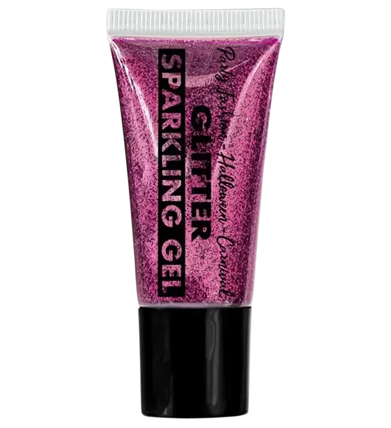 Gel de purpurina rosa para cuerpo y cara