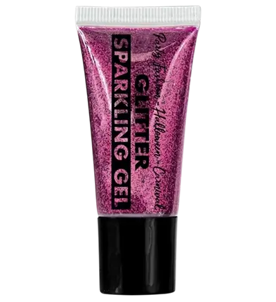 Gel de purpurina rosa para cuerpo y cara