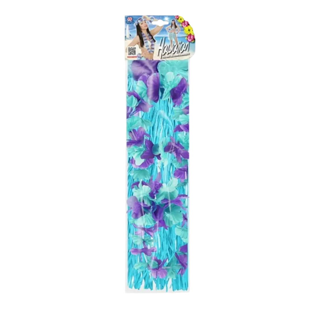 Kit de disfraces hawaiano azul