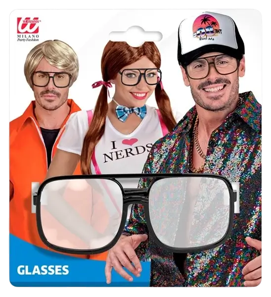 Gafas de los 90 - Lentes transparentes