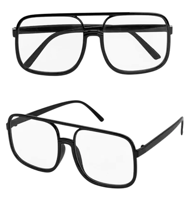 Gafas de los 90 - Lentes transparentes