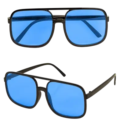 Catalejos años 90 - Lentes azules