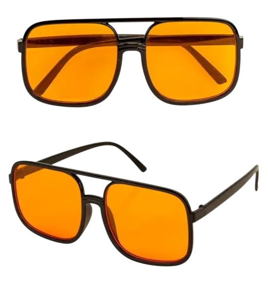 Catalejos años 90 - Lentes naranja