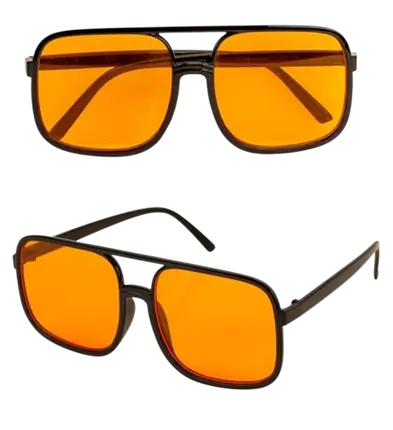 Catalejos años 90 - Lentes naranja