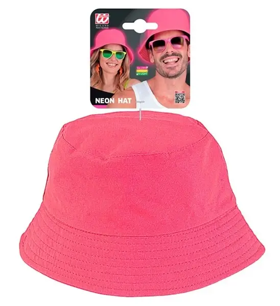 Gorro Bob rosa fluorescente