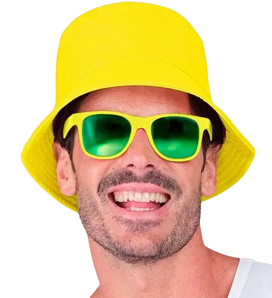 Gorro Bob amarillo fluorescente