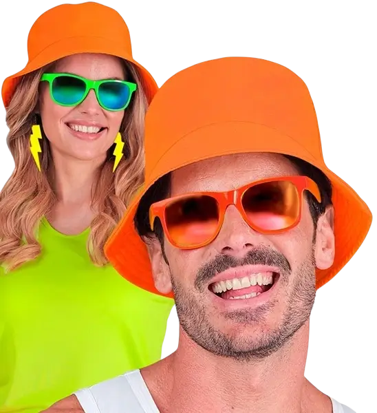 Gorro Bob naranja fluorescente