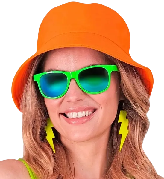 Gorro Bob naranja fluorescente