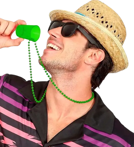 Collar verde fluorescente