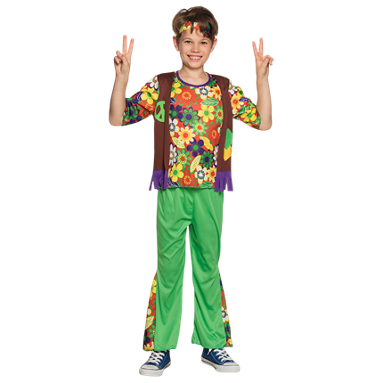 Disfraz de flor hippie para niño - 4-6 años