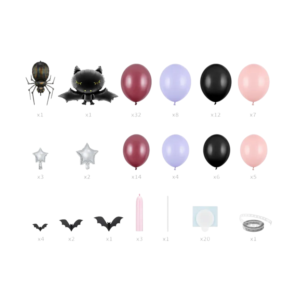 Guirnalda de globos de Halloween
