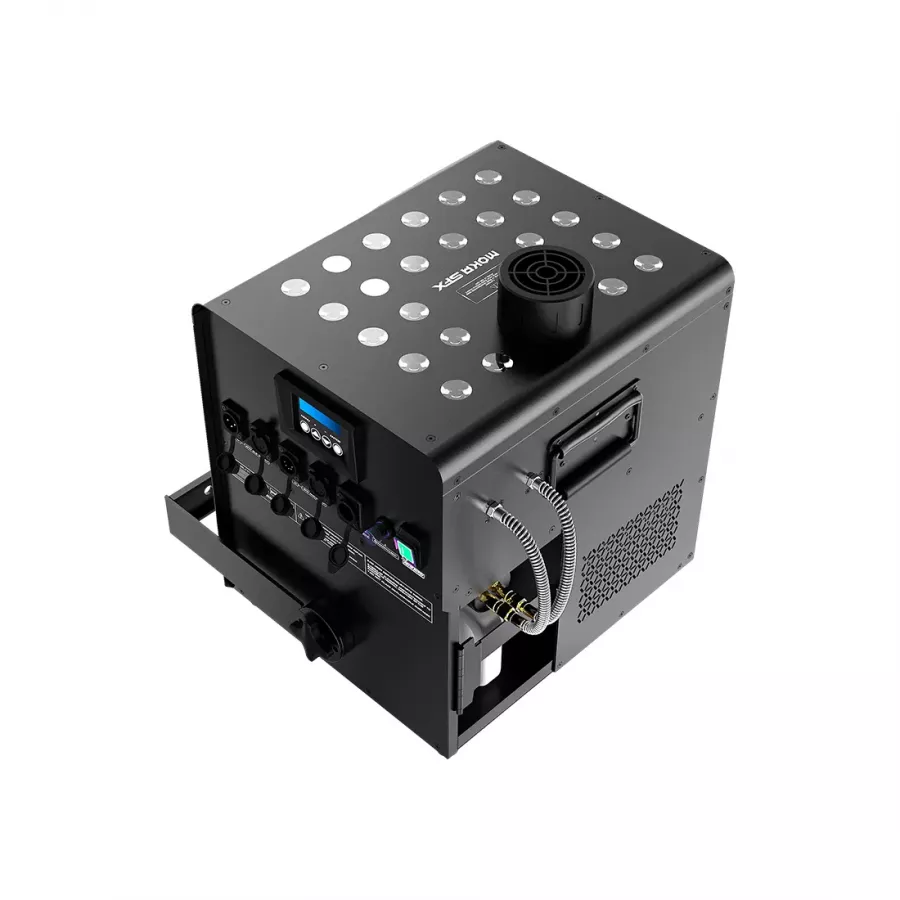 NOVA FOG JET - Máquina de niebla CO2 EFFECT, IP65 + LED 24x9W - Proyección 15 metros