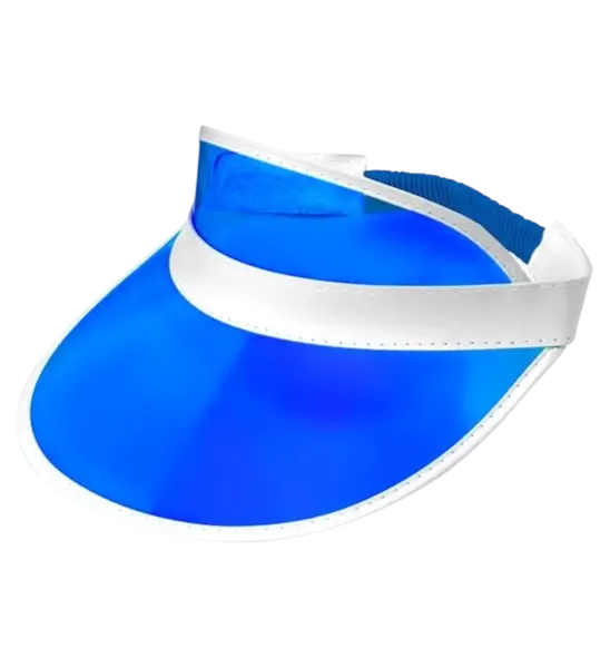 Gorra con visera azul