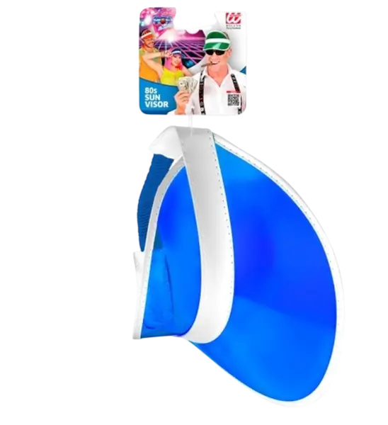 Gorra con visera azul