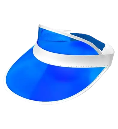 Gorra con visera azul