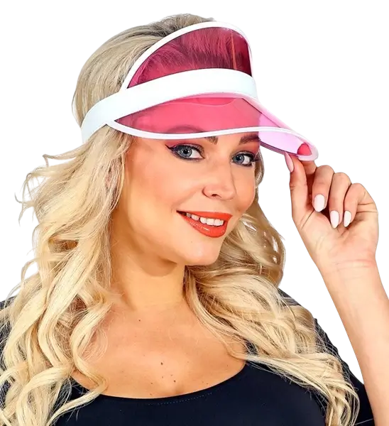 Gorra de pico rosa