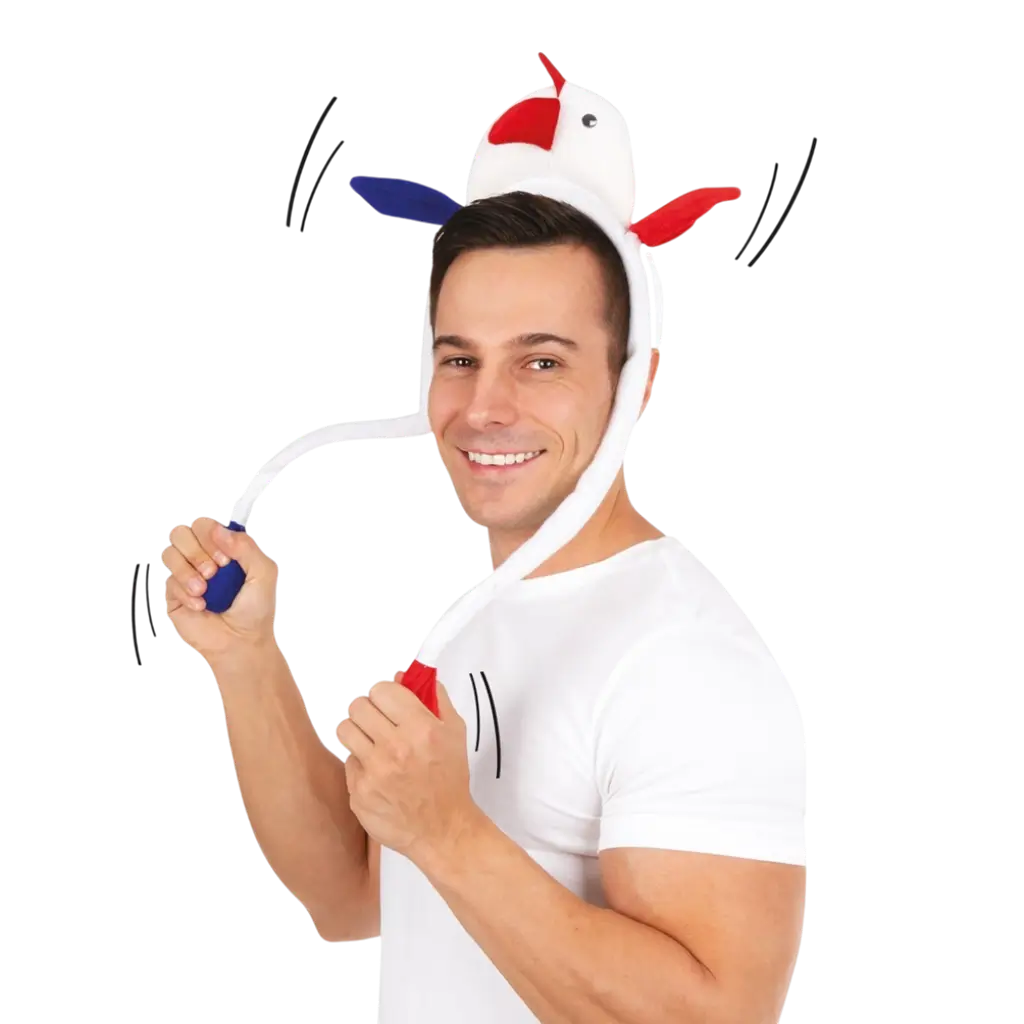 Diadema Coq Animé - azul, blanco, rojo - Supporter France