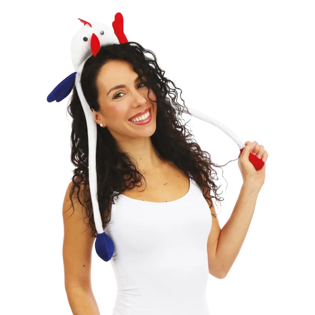 Diadema Coq Animé - azul, blanco, rojo - Supporter France