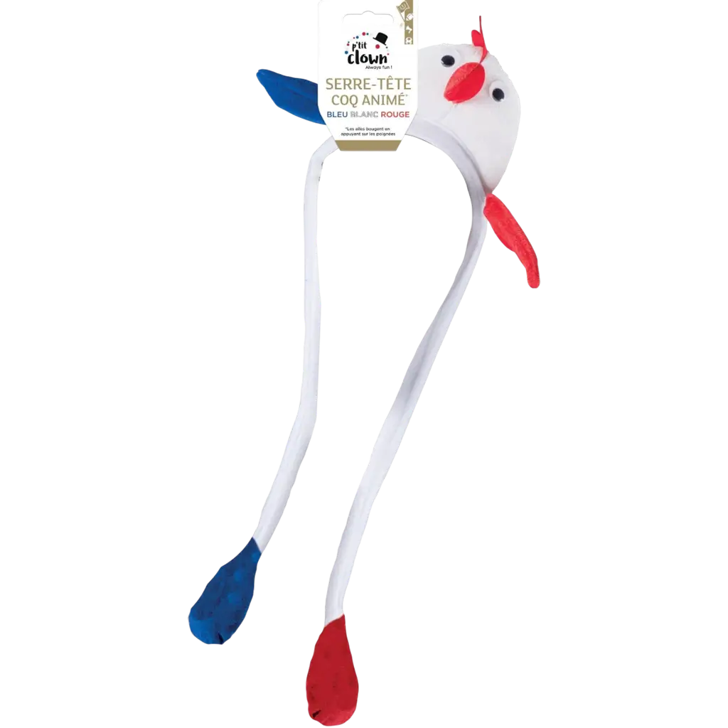Diadema Coq Animé - azul, blanco, rojo - Supporter France