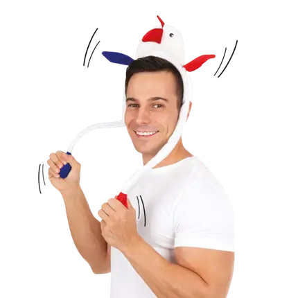 Diadema Coq Animé - azul, blanco, rojo - Supporter France