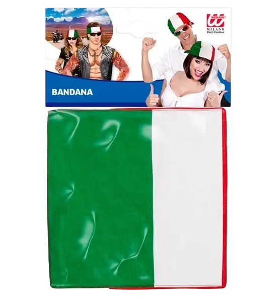 Bandana Italia 55 cm en algodón - Supporter y disfraces