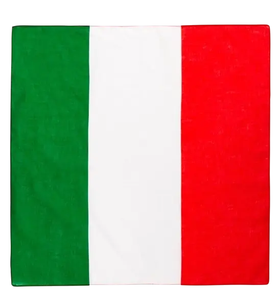 Bandana Italia 55 cm en algodón - Supporter y disfraces