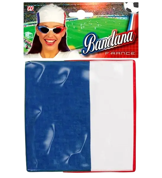 Bandana Francia 55 cm en algodón - Supporter y disfraces