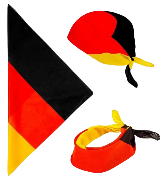 Bandana Alemania 55 cm en algodón - Supporter y disfraces