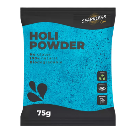 Polvo Holi AZUL - Bolsa de 75 gramos