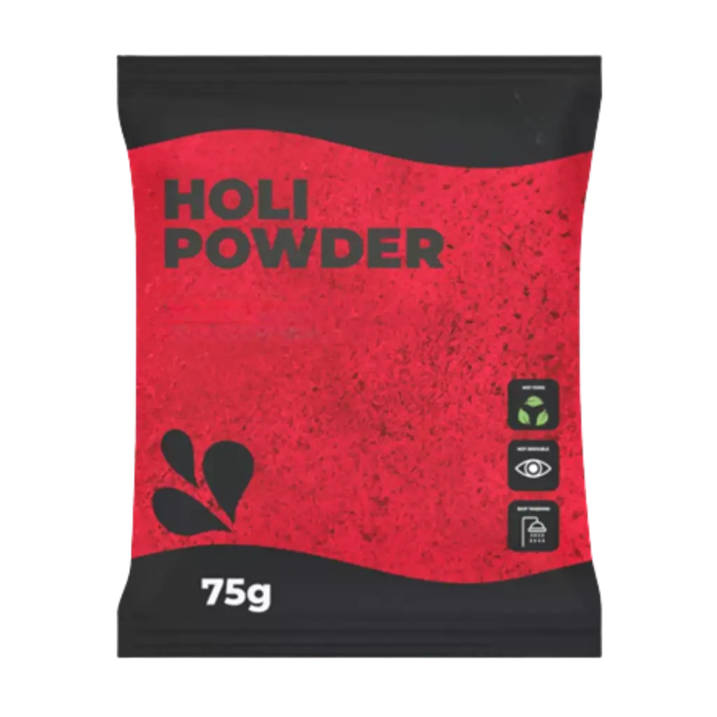 Polvo Holi ROJO - Bolsa de 75 gramos